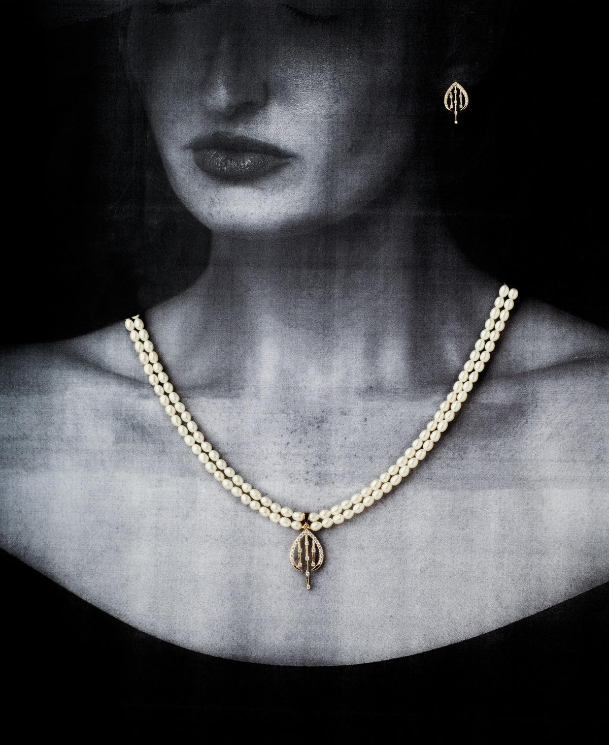 Vintage Real Pearl Necklace Set - Chandrani Pearls