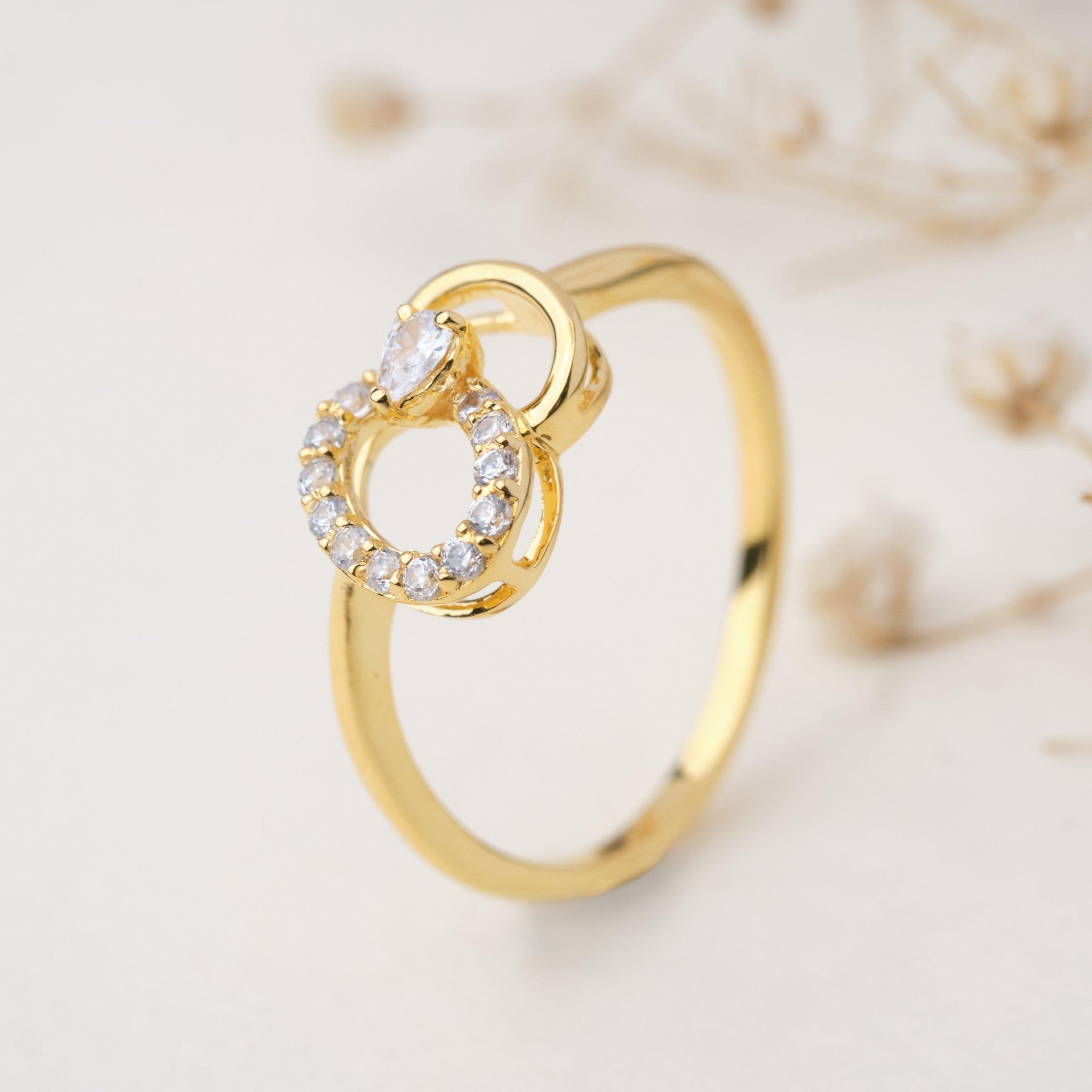 Whirl Gold & Diamond Ring - Chandrani Pearls